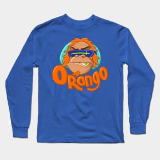 head of an orangutan with futuristic glasses Long Sleeve T-Shirt